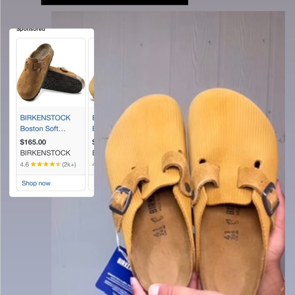 Birkenstock Yellow Mules Comfortable Clogs - NIB - Picture 2 of 2